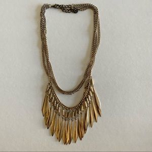 Gold Layered Statement Necklace